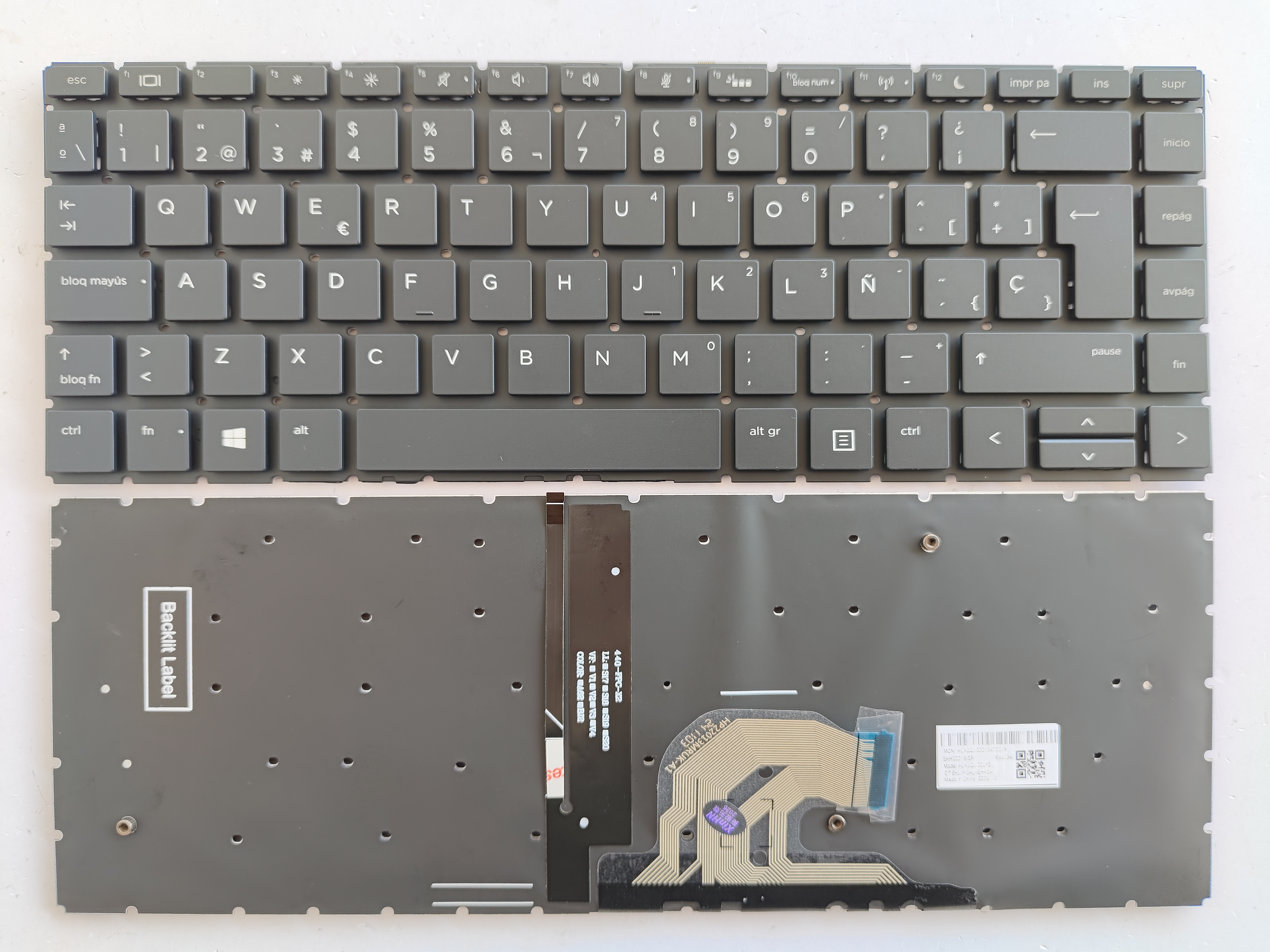 Picture of New Replacement Laptop Keyboard For HP 440G6/SK quality/445G6 BLACK Backlit (OEM) SP Layout